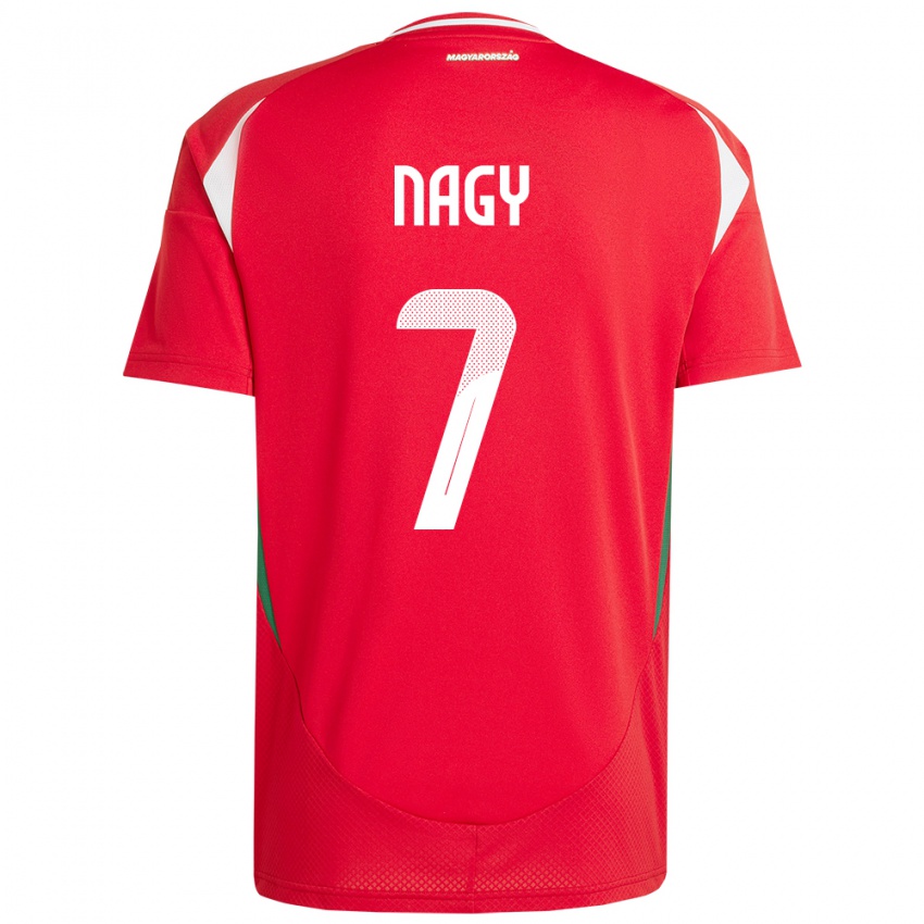 Gyermek Magyarország Fanni Nagy #7 Piros Hazai Jersey 24-26 Mez Póló Ing