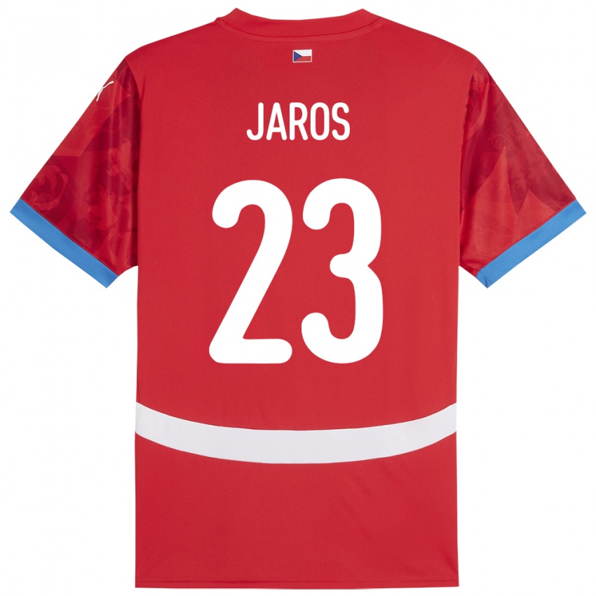 Gyermek Csehország Vitezslav Jaros #23 Piros Hazai Jersey 24-26 Mez Póló Ing