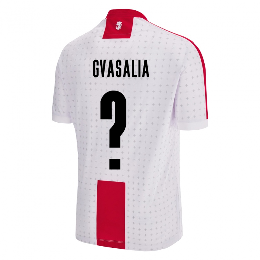 Gyermek Grúzia Giorgi Gvasalia #0 Fehér Hazai Jersey 24-26 Mez Póló Ing