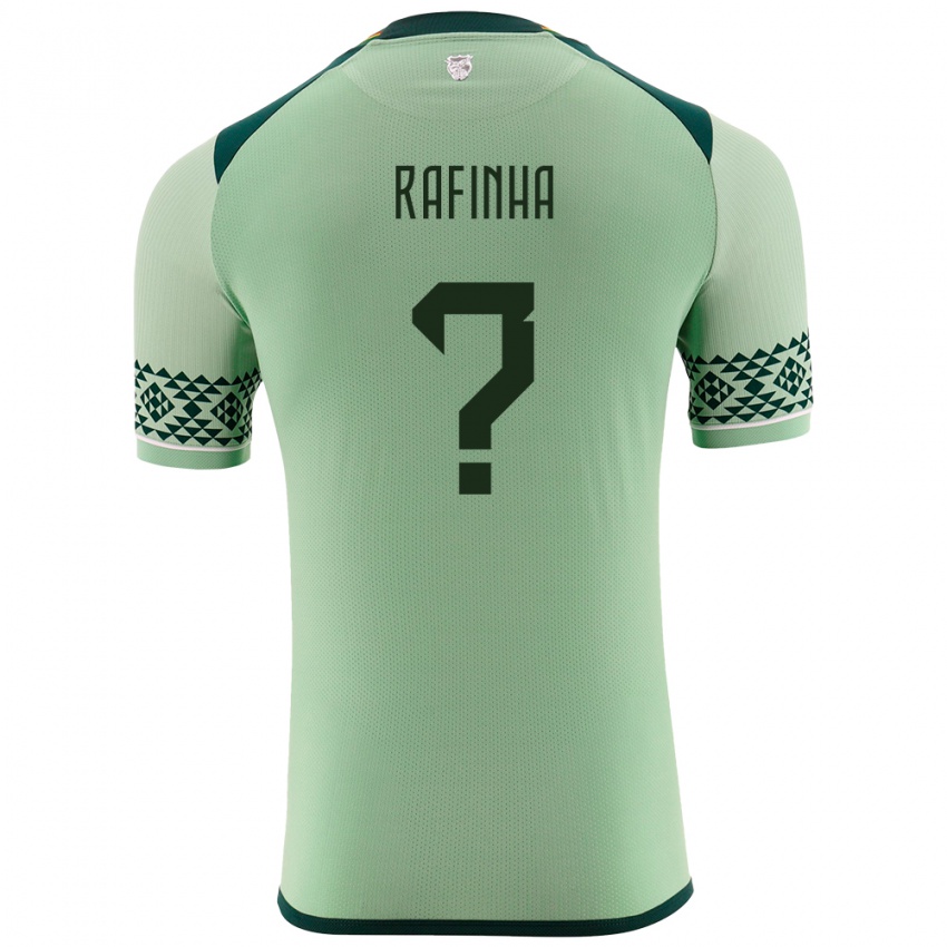 Gyermek Bolívia Rafinha #0 Világos Zöld Hazai Jersey 24-26 Mez Póló Ing