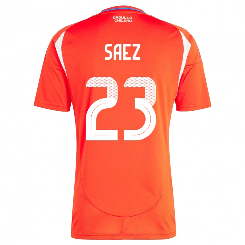 Gyermek Chile Ignacio Sáez #23 Piros Hazai Jersey 24-26 Mez Póló Ing