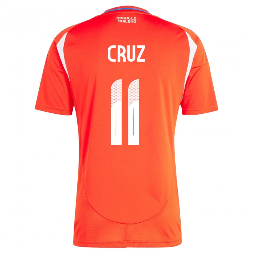 Gyermek Chile Joan Cruz #11 Piros Hazai Jersey 24-26 Mez Póló Ing