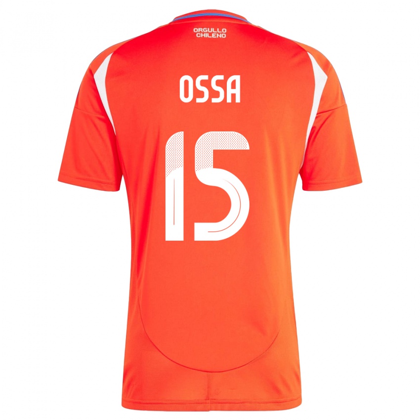 Gyermek Chile Diego Ossa #15 Piros Hazai Jersey 24-26 Mez Póló Ing