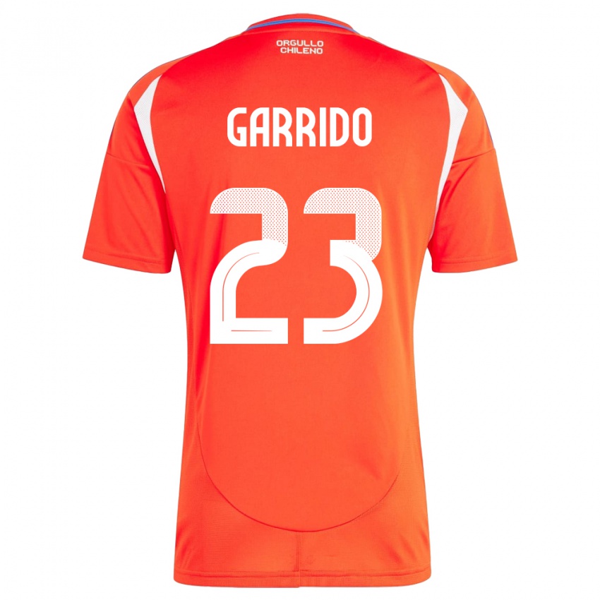 Gyermek Chile Pedro Garrido #23 Piros Hazai Jersey 24-26 Mez Póló Ing