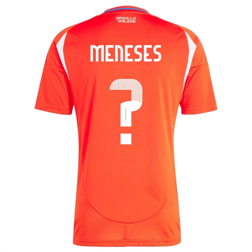 Gyermek Chile Joaquín Meneses #0 Piros Hazai Jersey 24-26 Mez Póló Ing