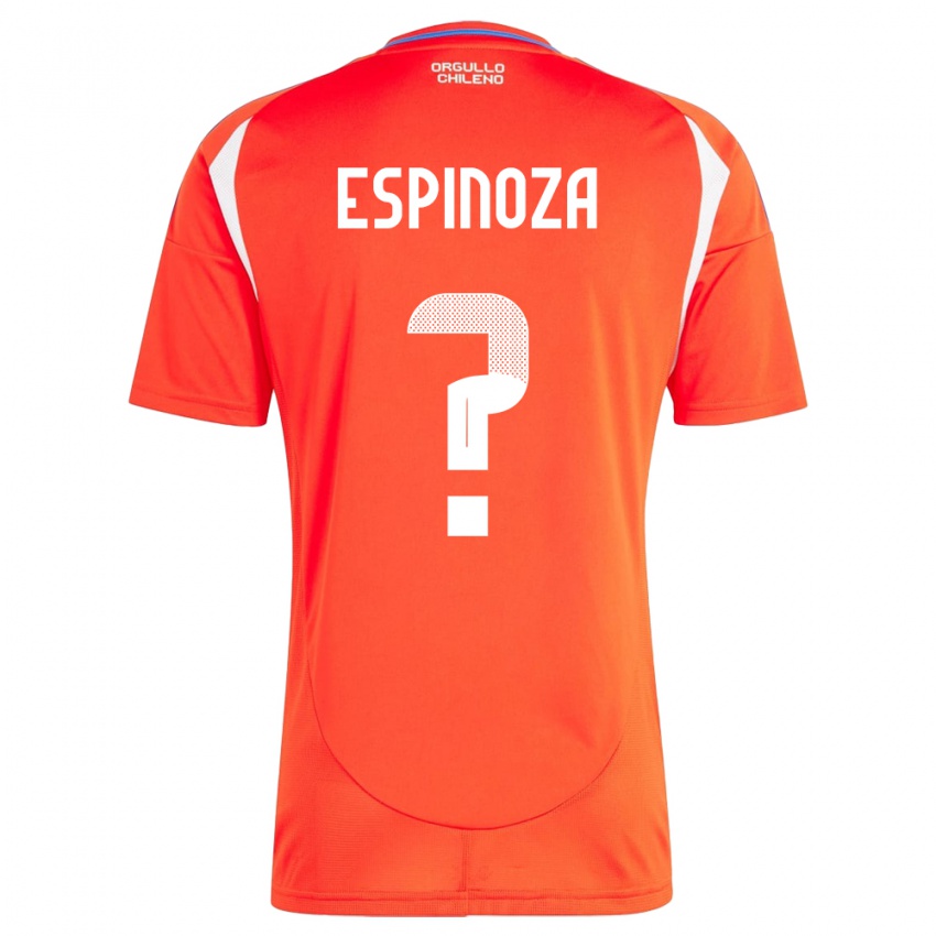 Gyermek Chile Gali Espinoza #0 Piros Hazai Jersey 24-26 Mez Póló Ing