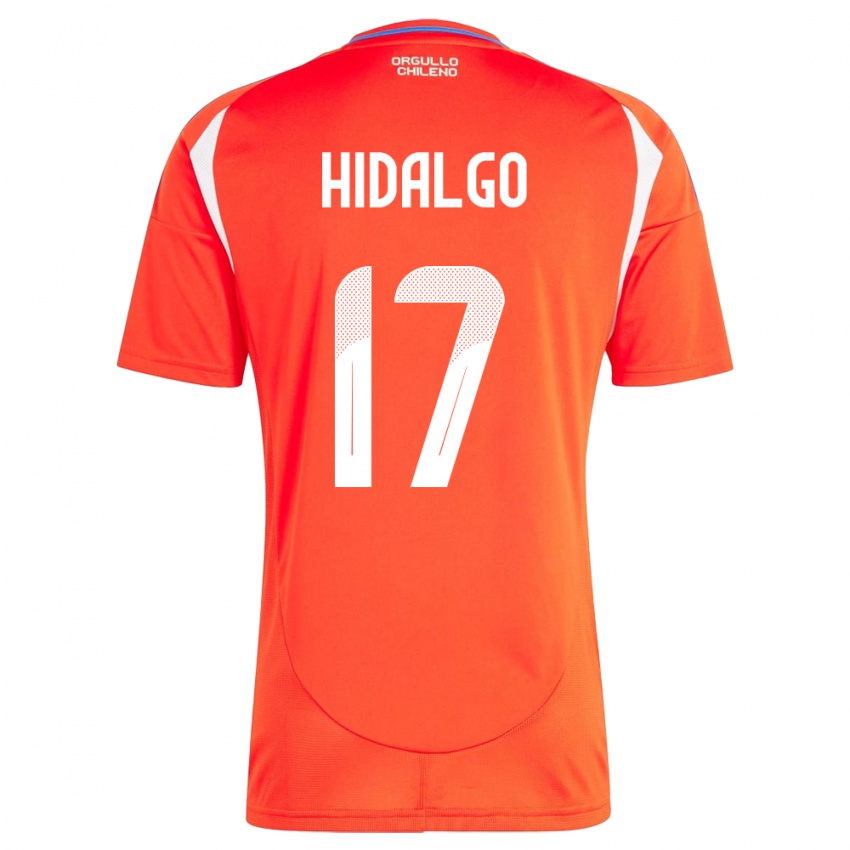 Gyermek Chile Fernanda Hidalgo #17 Piros Hazai Jersey 24-26 Mez Póló Ing