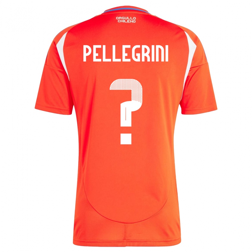 Gyermek Chile Maya Pellegrini #0 Piros Hazai Jersey 24-26 Mez Póló Ing