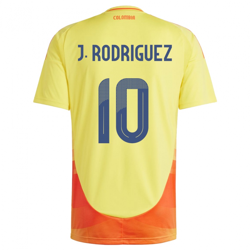 Gyermek Kolumbia James Rodríguez #10 Sárga Hazai Jersey 24-26 Mez Póló Ing