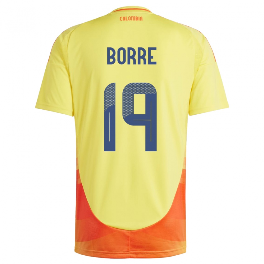 Gyermek Kolumbia Rafael Borré #19 Sárga Hazai Jersey 24-26 Mez Póló Ing