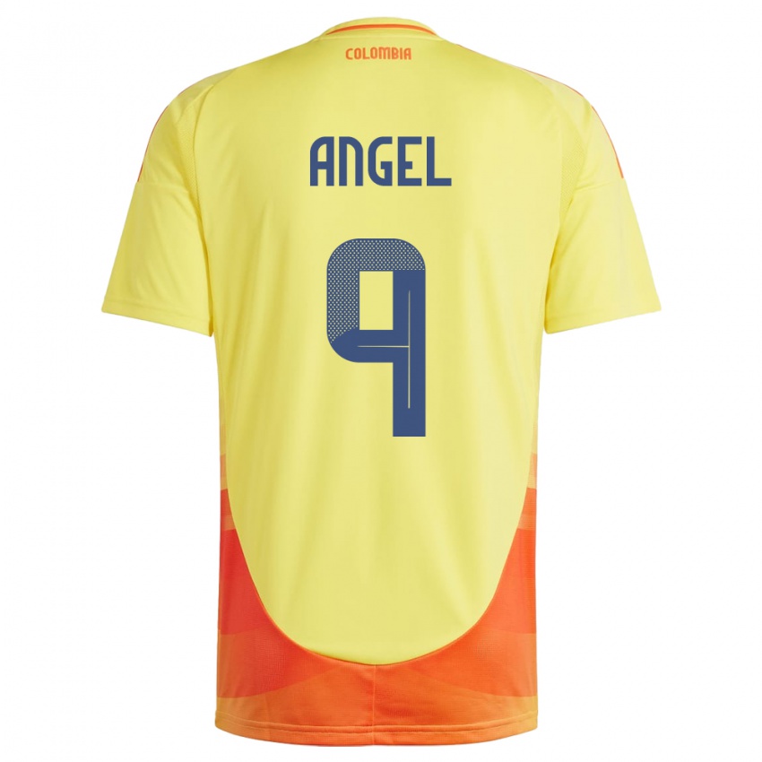 Gyermek Kolumbia Tomás Ángel #9 Sárga Hazai Jersey 24-26 Mez Póló Ing