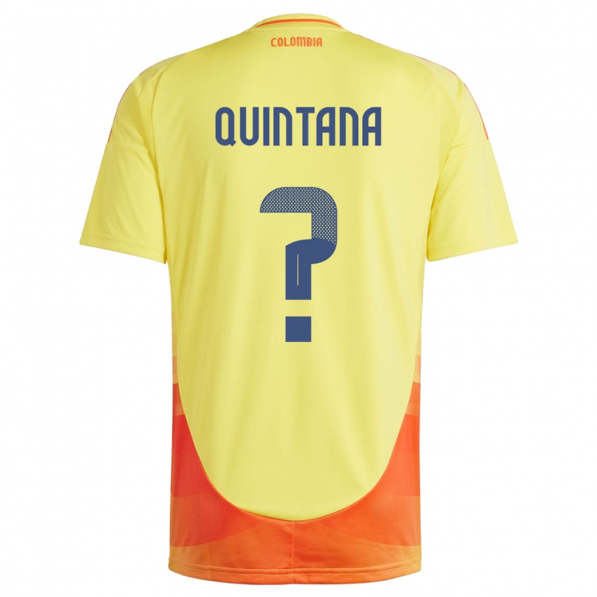 Gyermek Kolumbia Juan Quintana #0 Sárga Hazai Jersey 24-26 Mez Póló Ing