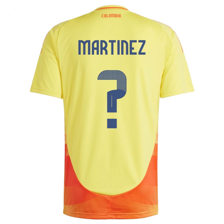 Gyermek Kolumbia Edwin Martínez #0 Sárga Hazai Jersey 24-26 Mez Póló Ing