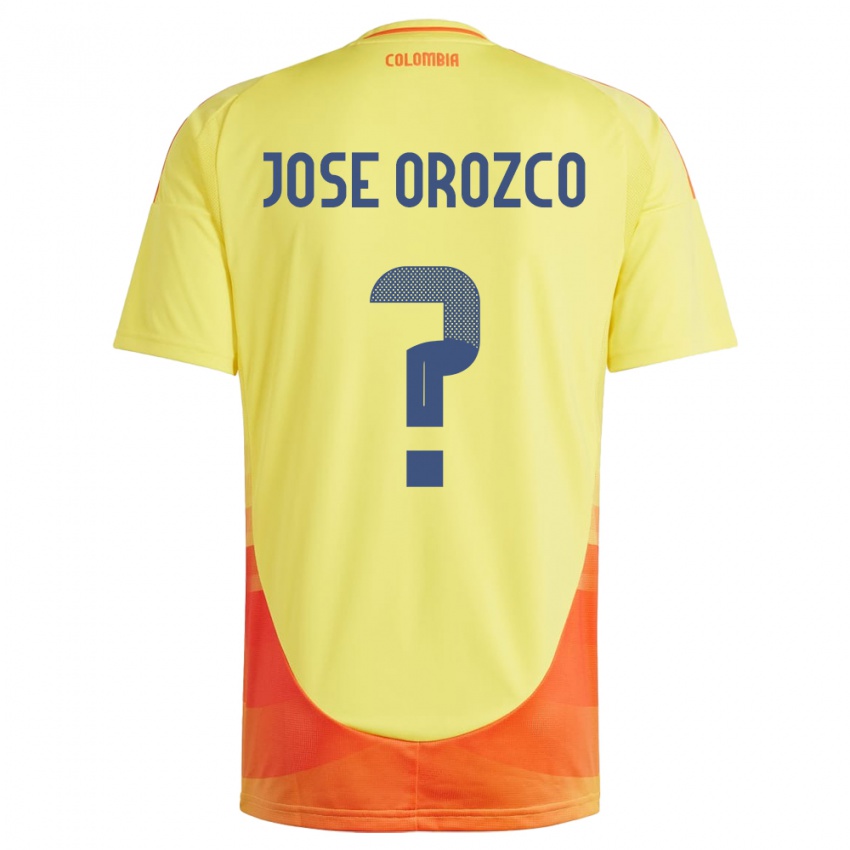 Gyermek Kolumbia Juan José Orozco #0 Sárga Hazai Jersey 24-26 Mez Póló Ing