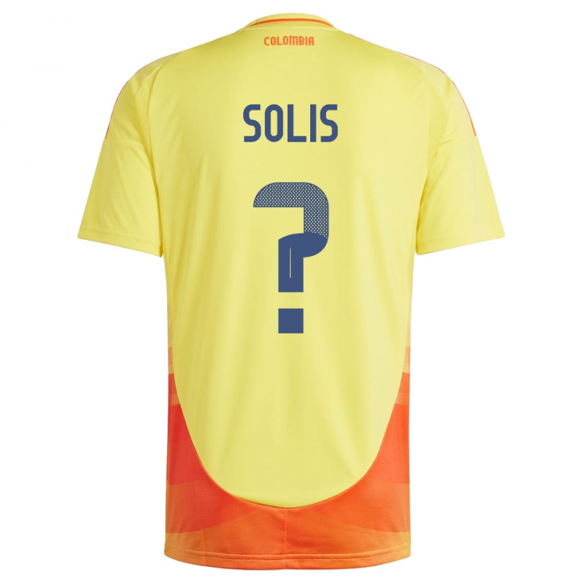 Gyermek Kolumbia Juan Solís #0 Sárga Hazai Jersey 24-26 Mez Póló Ing