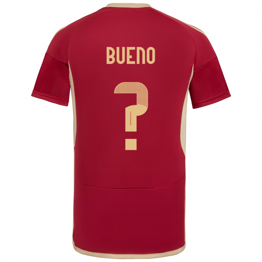 Gyermek Venezuela Jesús Bueno #0 Burgundia Hazai Jersey 24-26 Mez Póló Ing