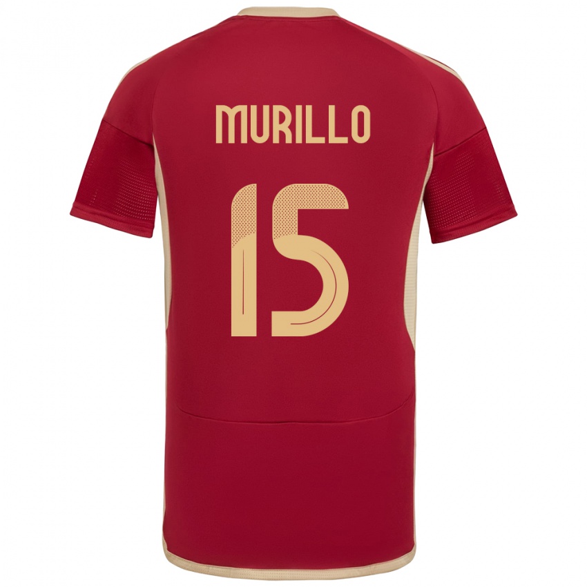 Gyermek Venezuela Jhon Murillo #15 Burgundia Hazai Jersey 24-26 Mez Póló Ing