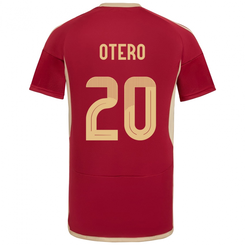 Gyermek Venezuela Rómulo Otero #20 Burgundia Hazai Jersey 24-26 Mez Póló Ing