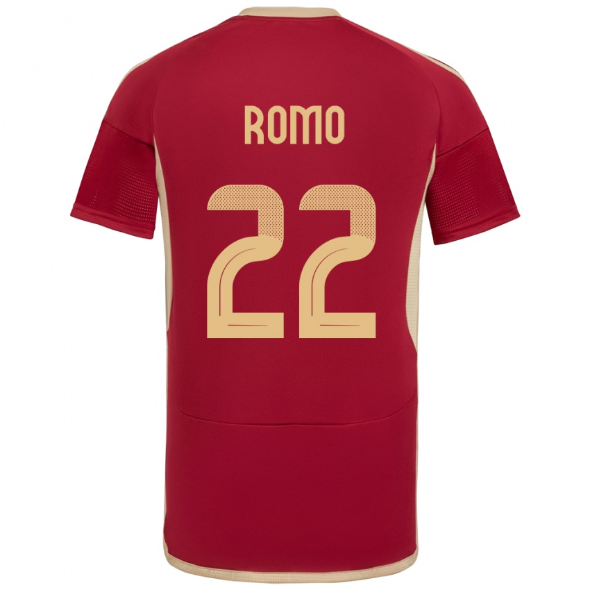 Gyermek Venezuela Rafael Romo #22 Burgundia Hazai Jersey 24-26 Mez Póló Ing