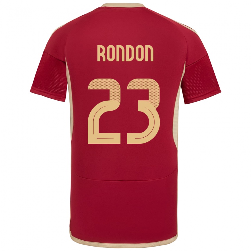 Gyermek Venezuela Salomón Rondón #23 Burgundia Hazai Jersey 24-26 Mez Póló Ing