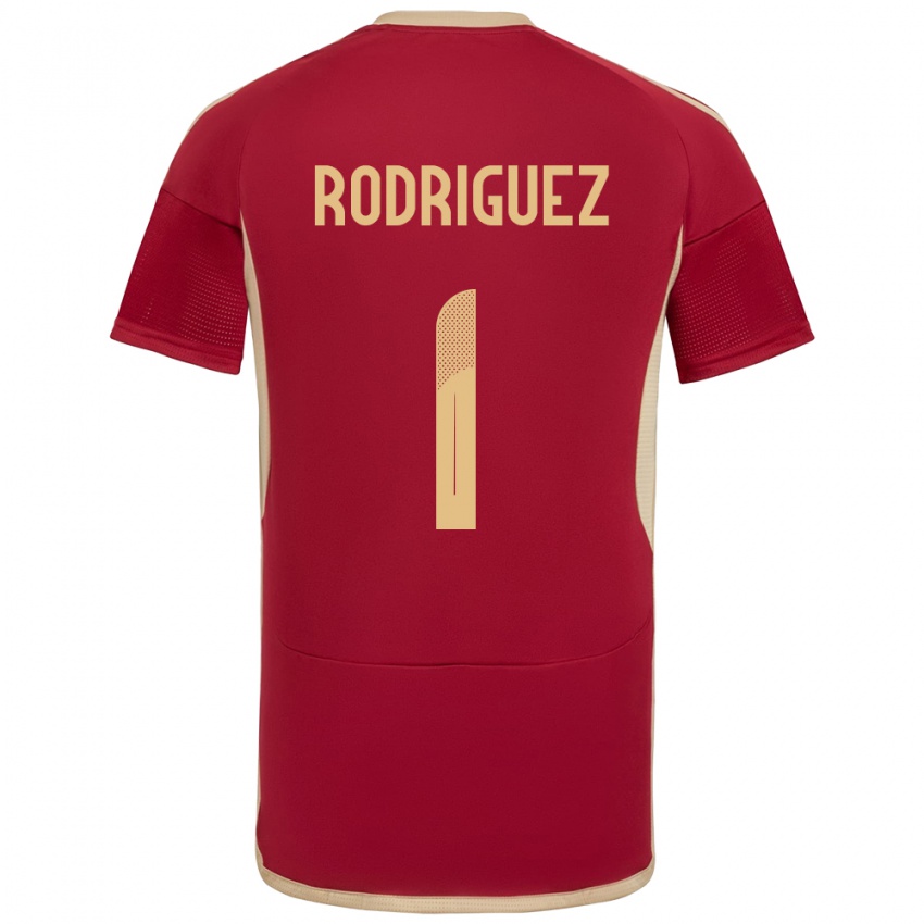 Gyermek Venezuela Samuel Rodriguez #1 Burgundia Hazai Jersey 24-26 Mez Póló Ing