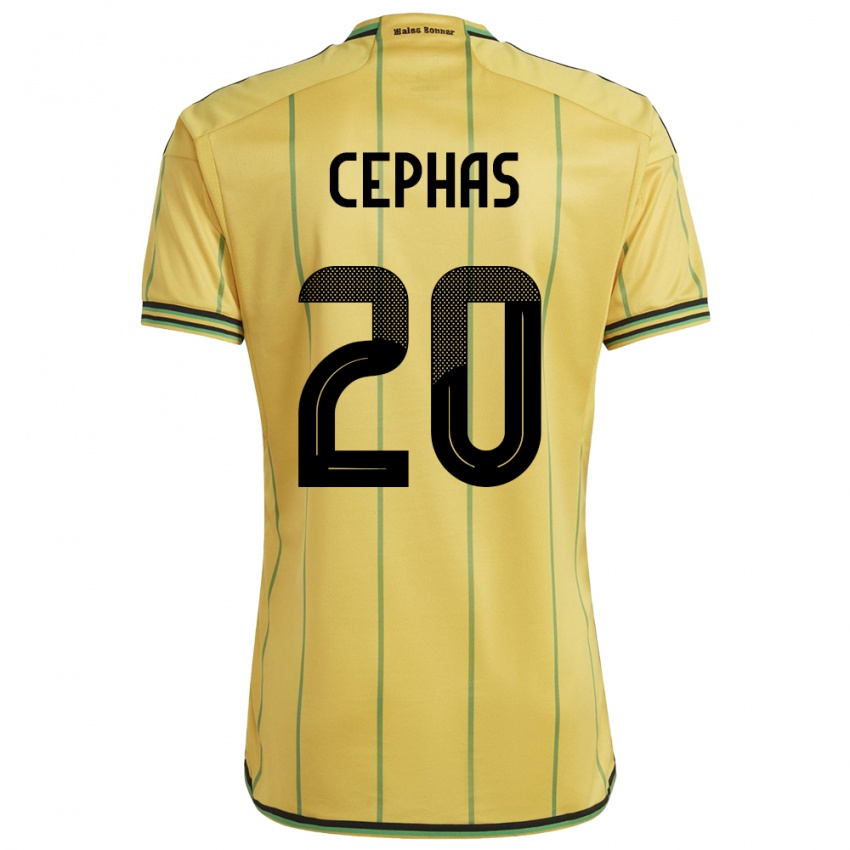 Gyermek Jamaica Renaldo Cephas #20 Sárga Hazai Jersey 24-26 Mez Póló Ing