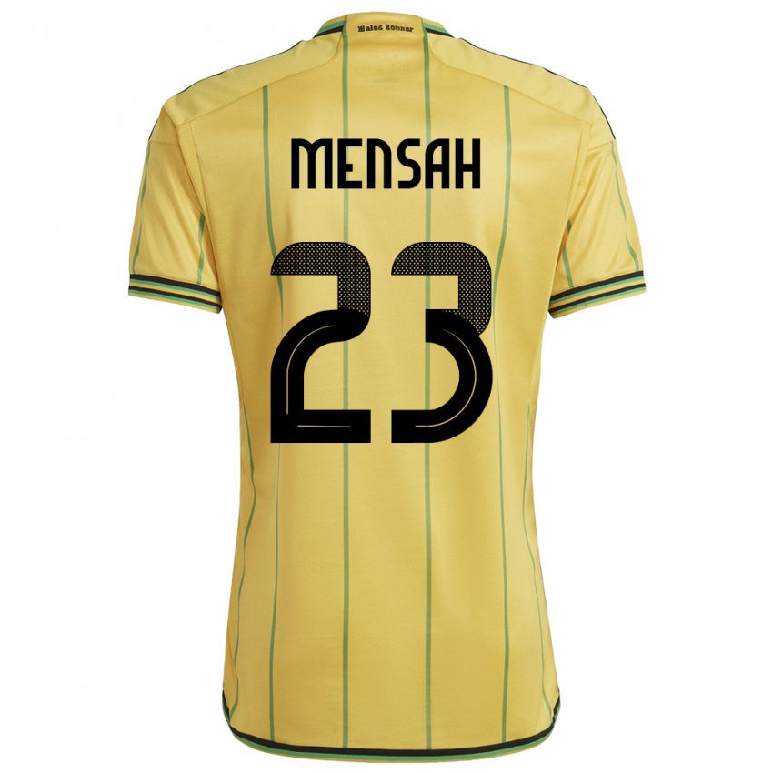 Gyermek Jamaica Serena Mensah #23 Sárga Hazai Jersey 24-26 Mez Póló Ing