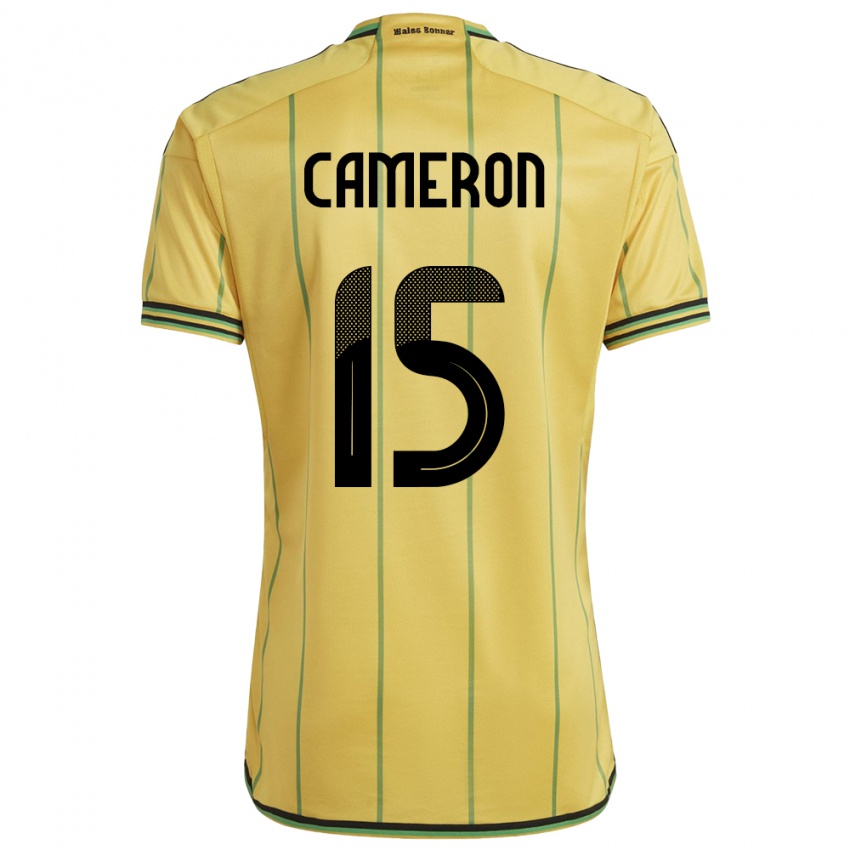 Gyermek Jamaica Tiffany Cameron #15 Sárga Hazai Jersey 24-26 Mez Póló Ing