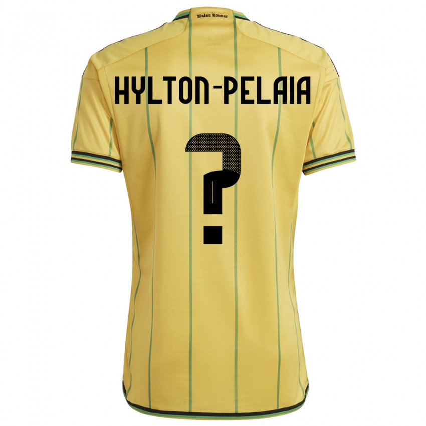 Gyermek Jamaica Jayda Hylton-Pelaia #0 Sárga Hazai Jersey 24-26 Mez Póló Ing