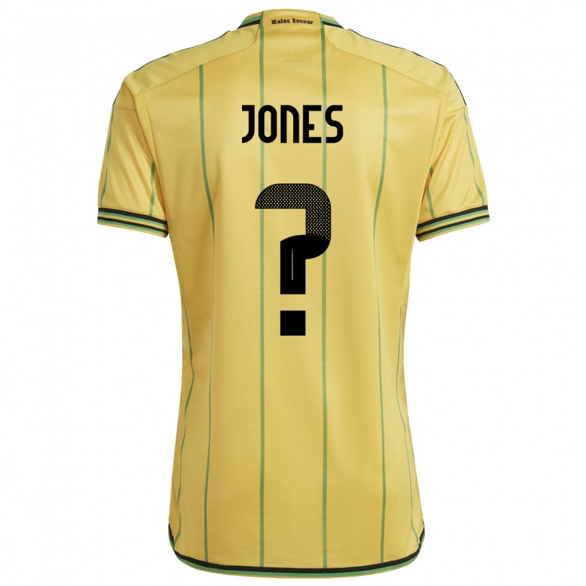 Gyermek Jamaica Rachel Jones #0 Sárga Hazai Jersey 24-26 Mez Póló Ing