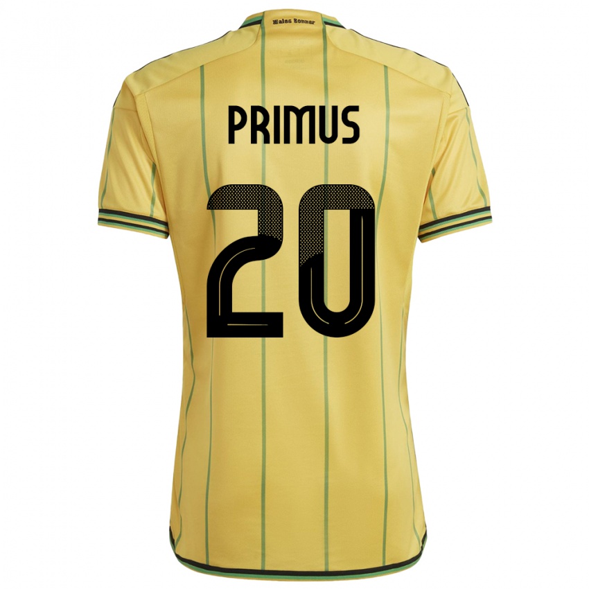 Gyermek Jamaica Atlanta Primus #20 Sárga Hazai Jersey 24-26 Mez Póló Ing