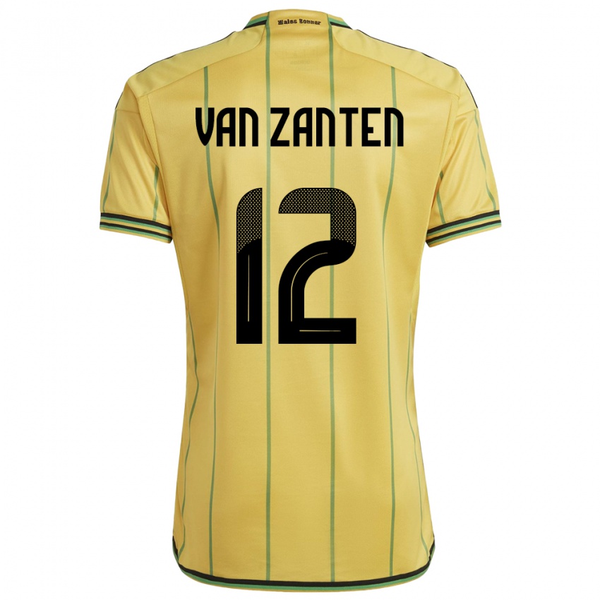 Gyermek Jamaica Kiki Van Zanten #12 Sárga Hazai Jersey 24-26 Mez Póló Ing