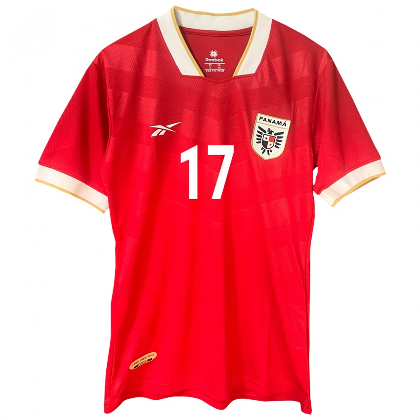 Gyermek Panama Aimar Modelo #17 Piros Hazai Jersey 24-26 Mez Póló Ing