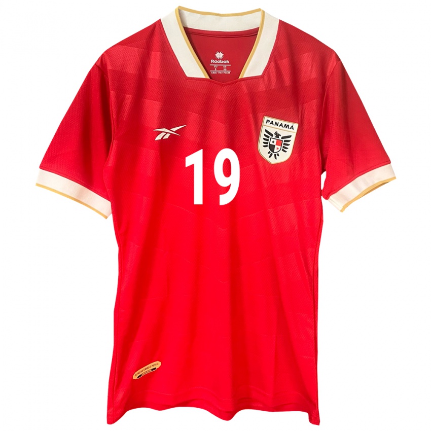 Gyermek Panama Kahir Tovares #19 Piros Hazai Jersey 24-26 Mez Póló Ing