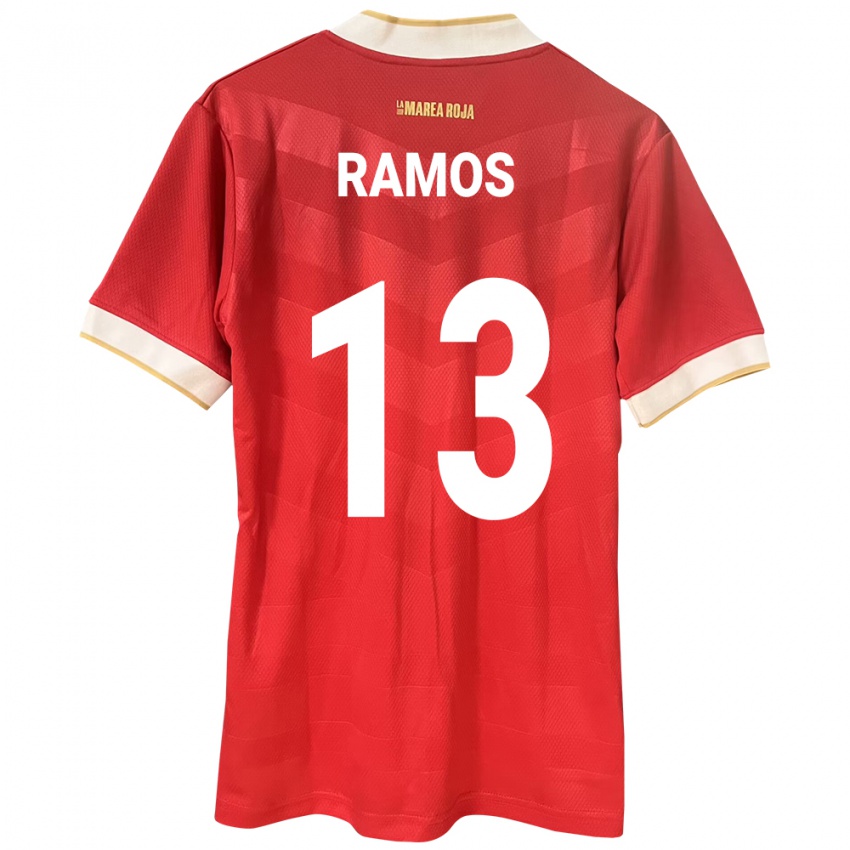 Gyermek Panama Jiovany Ramos #13 Piros Hazai Jersey 24-26 Mez Póló Ing