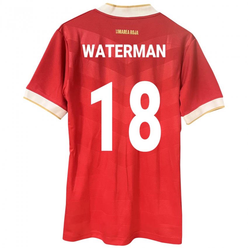 Gyermek Panama Cecilio Waterman #18 Piros Hazai Jersey 24-26 Mez Póló Ing