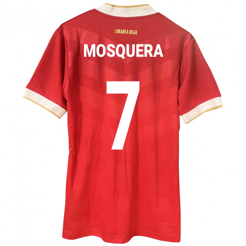 Gyermek Panama Rafael Mosquera #7 Piros Hazai Jersey 24-26 Mez Póló Ing