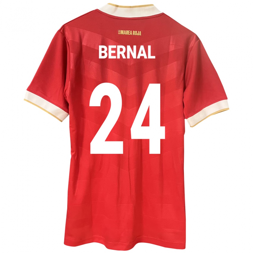 Gyermek Panama Kevin Bernal #24 Piros Hazai Jersey 24-26 Mez Póló Ing