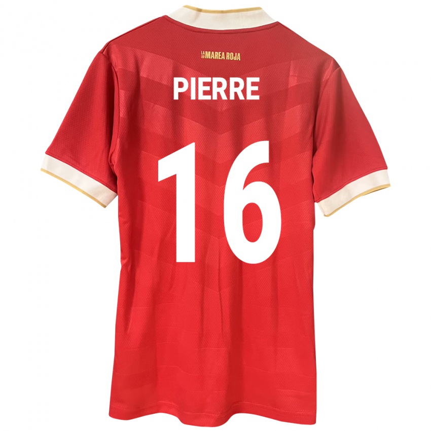 Gyermek Panama Jael Pierre #16 Piros Hazai Jersey 24-26 Mez Póló Ing