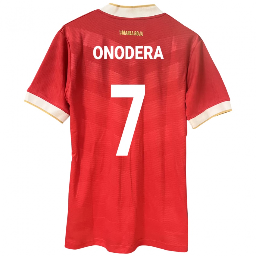 Gyermek Panama Alison Onodera #7 Piros Hazai Jersey 24-26 Mez Póló Ing