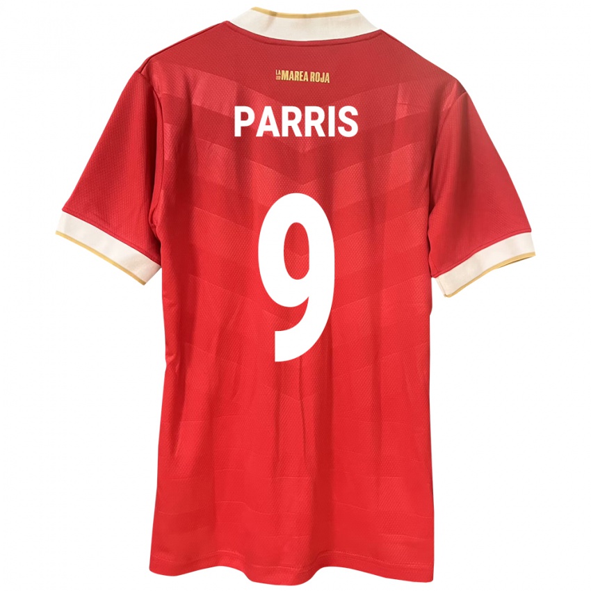 Gyermek Panama Katherine Parris #9 Piros Hazai Jersey 24-26 Mez Póló Ing