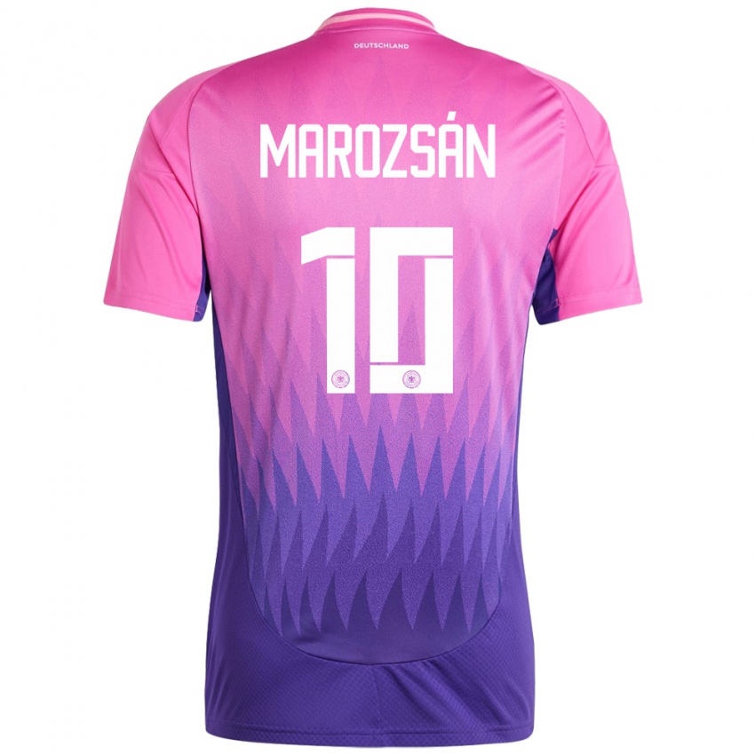 Gyermek Németország Dzsenifer Marozsan #10 Pink Lila Idegenbeli Jersey 24-26 Mez Póló Ing