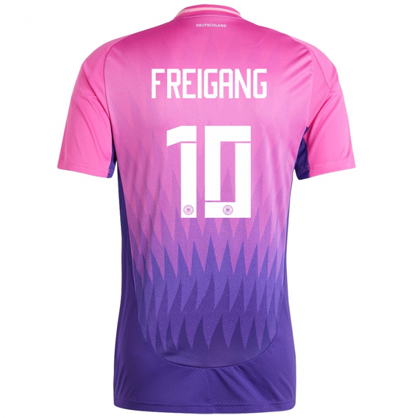 Gyermek Németország Laura Freigang #10 Pink Lila Idegenbeli Jersey 24-26 Mez Póló Ing