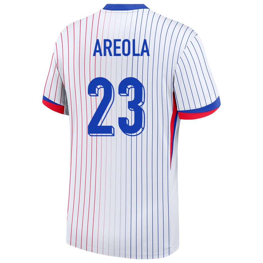 Gyermek Franciaország Alphonse Areola #23 Fehér Idegenbeli Jersey 24-26 Mez Póló Ing