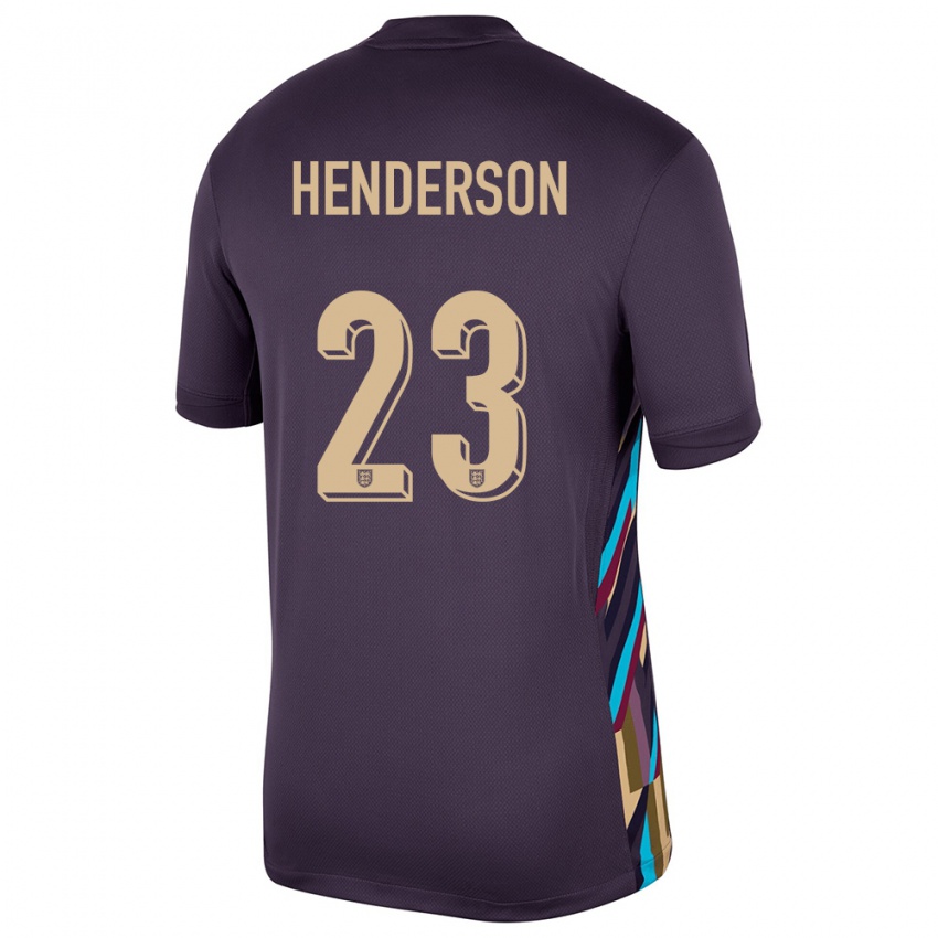 Gyermek Anglia Dean Henderson #23 Sötét Mazsola Idegenbeli Jersey 24-26 Mez Póló Ing