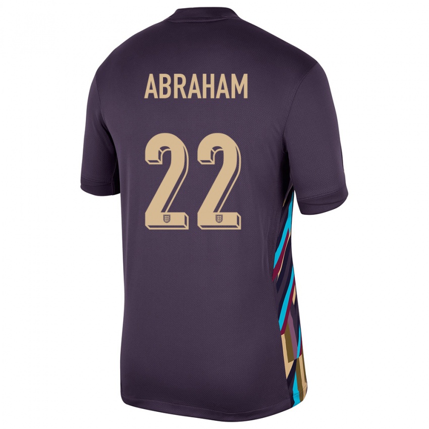 Gyermek Anglia Tammy Abraham #22 Sötét Mazsola Idegenbeli Jersey 24-26 Mez Póló Ing