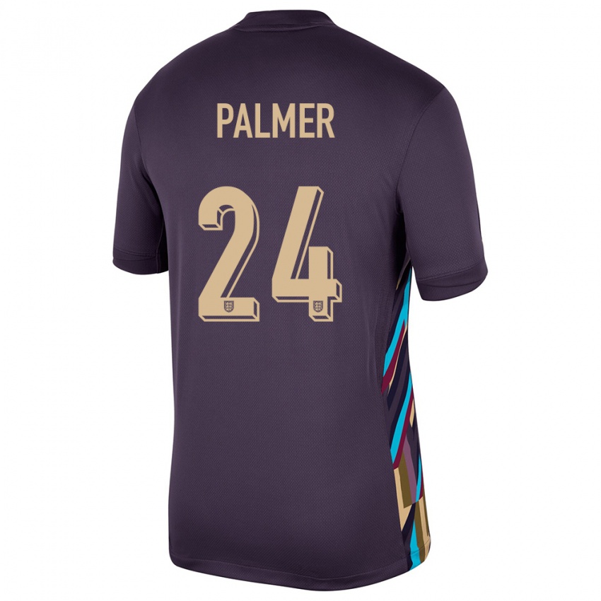 Gyermek Anglia Cole Palmer #24 Sötét Mazsola Idegenbeli Jersey 24-26 Mez Póló Ing