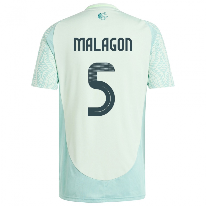 Gyermek Mexikó Luis Malagon #5 Vászonzöld Idegenbeli Jersey 24-26 Mez Póló Ing