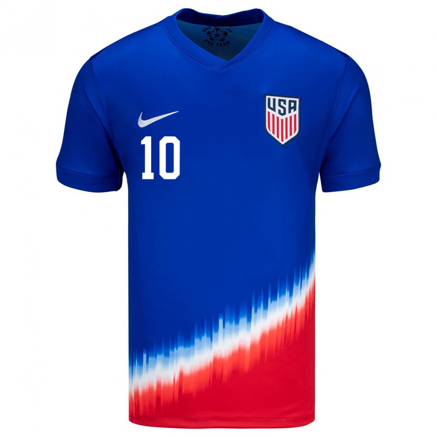 Gyermek Egyesült Államok Lindsey Horan #10 Kék Idegenbeli Jersey 24-26 Mez Póló Ing