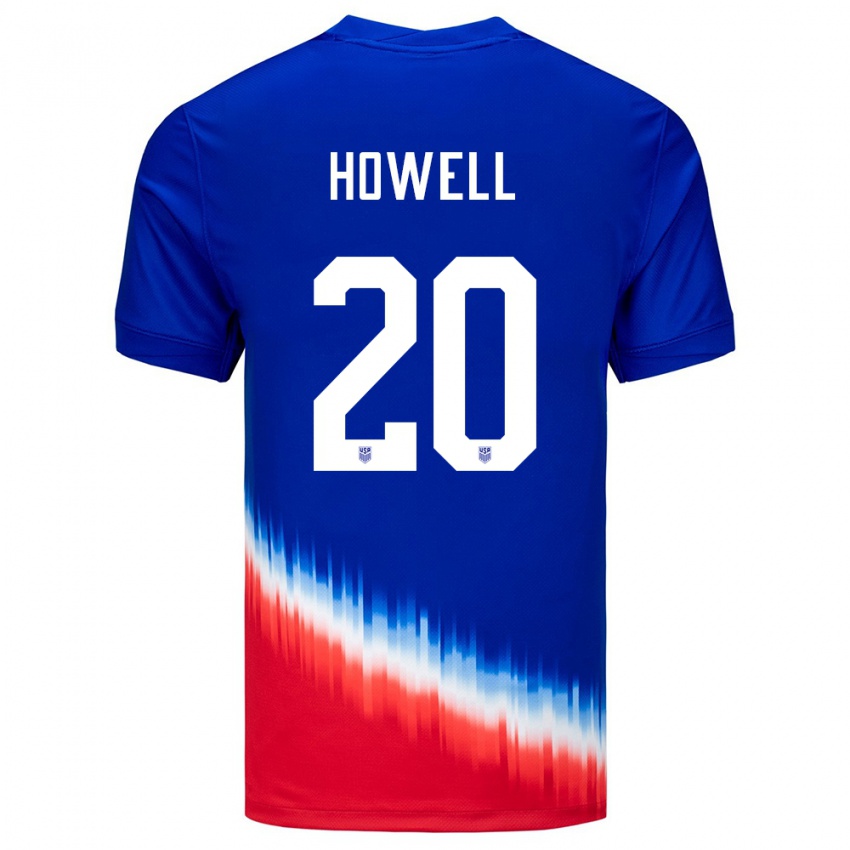 Gyermek Egyesült Államok Jaelin Howell #20 Kék Idegenbeli Jersey 24-26 Mez Póló Ing